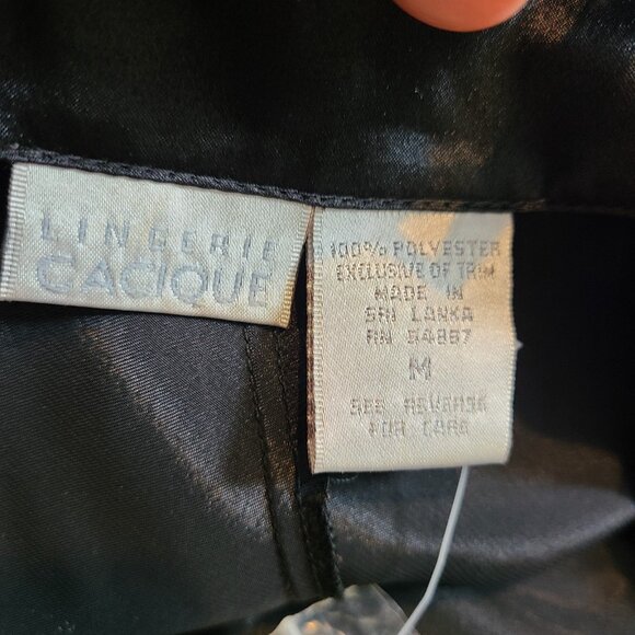 Vtg Cacique Satin Maxi Slip Dress Romantic Whimsigoth Sz Medium New 1920s Y2K - Picture 7 of 11